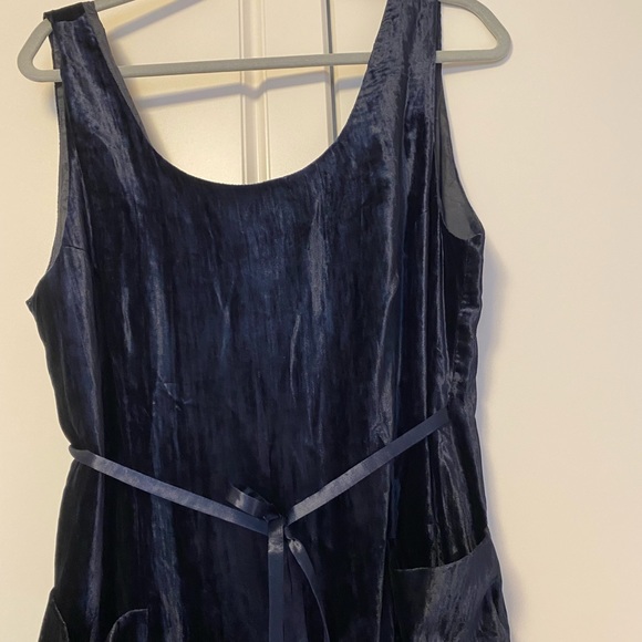 VINTAGE 90s MONDI BLACK WRAP SLEEVES DRESS Sz 40 . - Picture 4 of 16